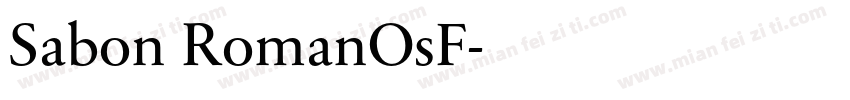 Sabon RomanOsF字体转换